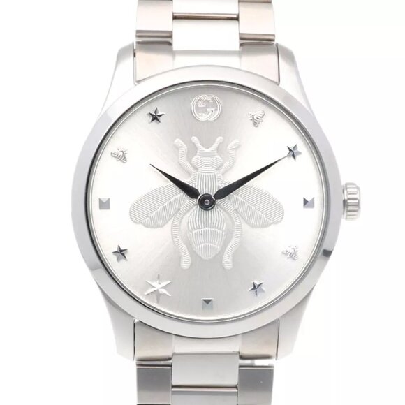 GUCCI G timeless Watches 126.4() Stainless Steel bee used - Picture 1 of 6